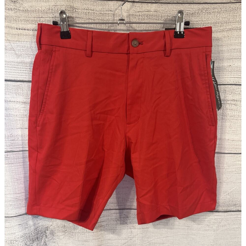 NWT Walter Hagen Shorts Men's Size 30 Red 9" Inseam Majors 11 Golf Shorts